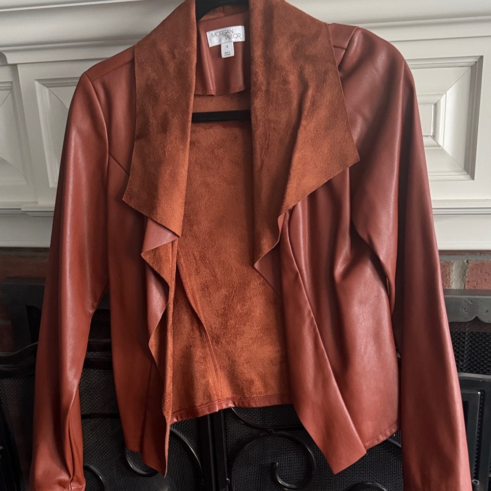Morgan Taylor Rust Leather Jacket